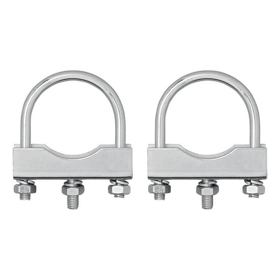 Pricenet  Staffa a U tonda 60/70mm per morsetto ruotino - set da 2 pezzi 