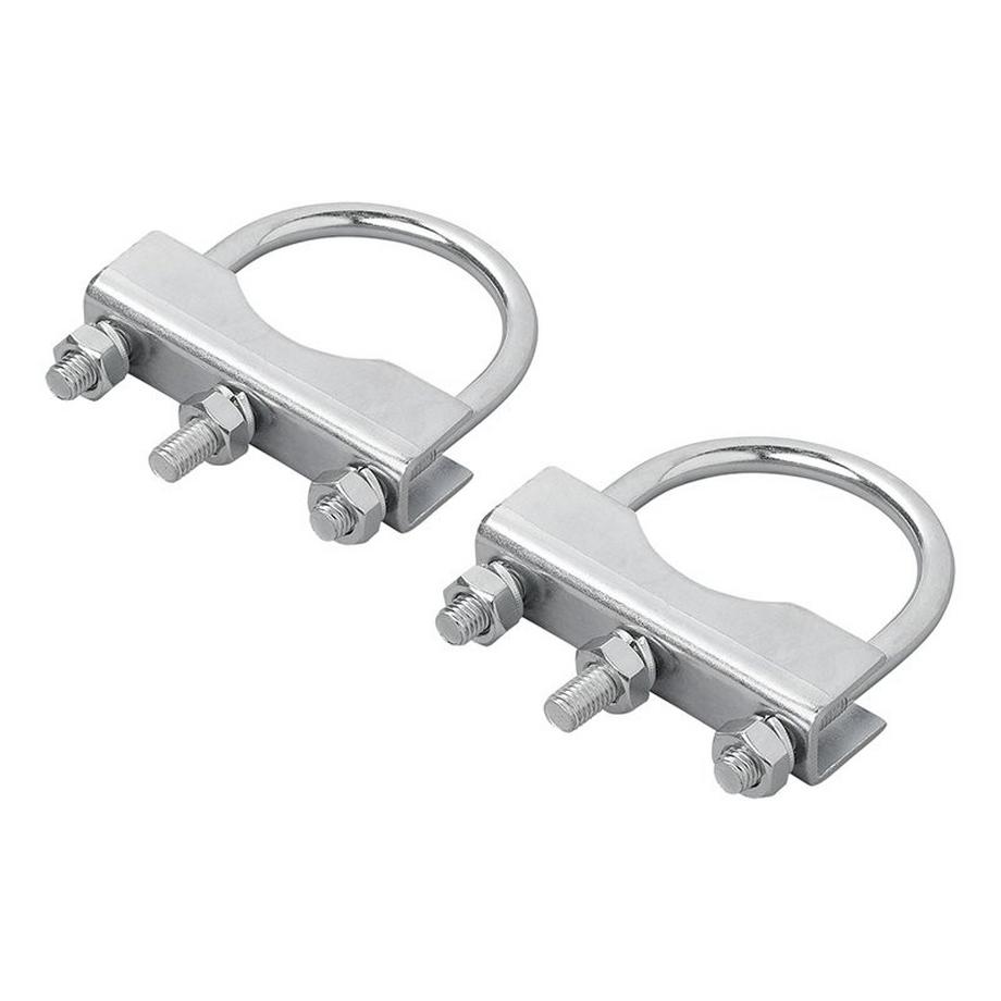 Pricenet  Staffa a U tonda 60/70mm per morsetto ruotino - set da 2 pezzi 