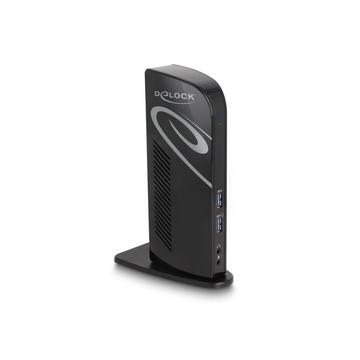 87728 Notebook-Dockingstation & Portreplikator Andocken USB 3.2 Gen 1 (3.1 Gen 1) Type-A + Type-C Schwarz