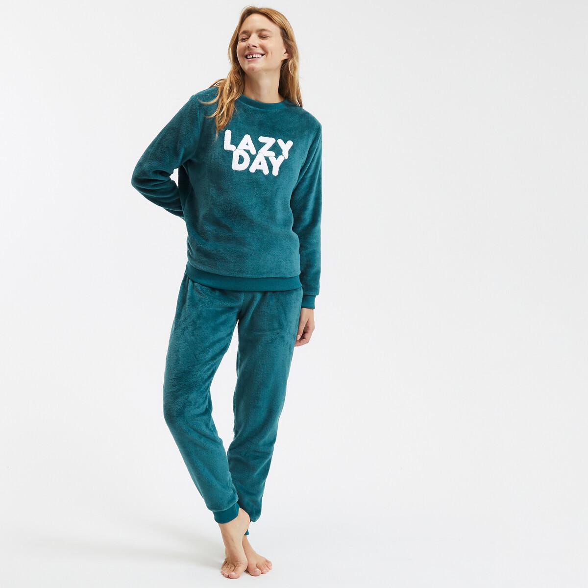 SO'HOME Pyjama Polaire avec Message  