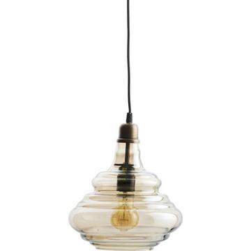 Lampada a sospensione in ottone antico vintage puro