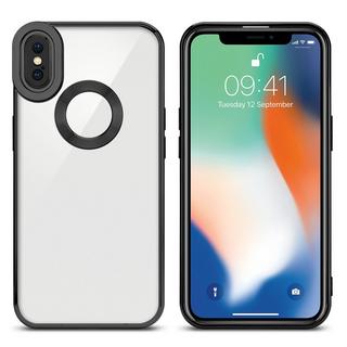 Cadorabo  Hülle für Apple iPhone X  XS mit Chrome Applikation 