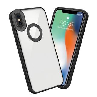 Cadorabo  Hülle für Apple iPhone X  XS mit Chrome Applikation 