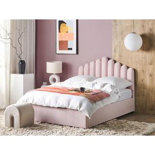 Beliani Bett mit Bettkasten aus Samtstoff Modern VINCENNES  