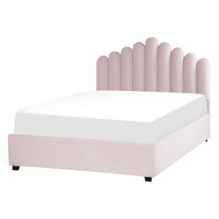 Beliani Bett mit Bettkasten aus Samtstoff Modern VINCENNES  