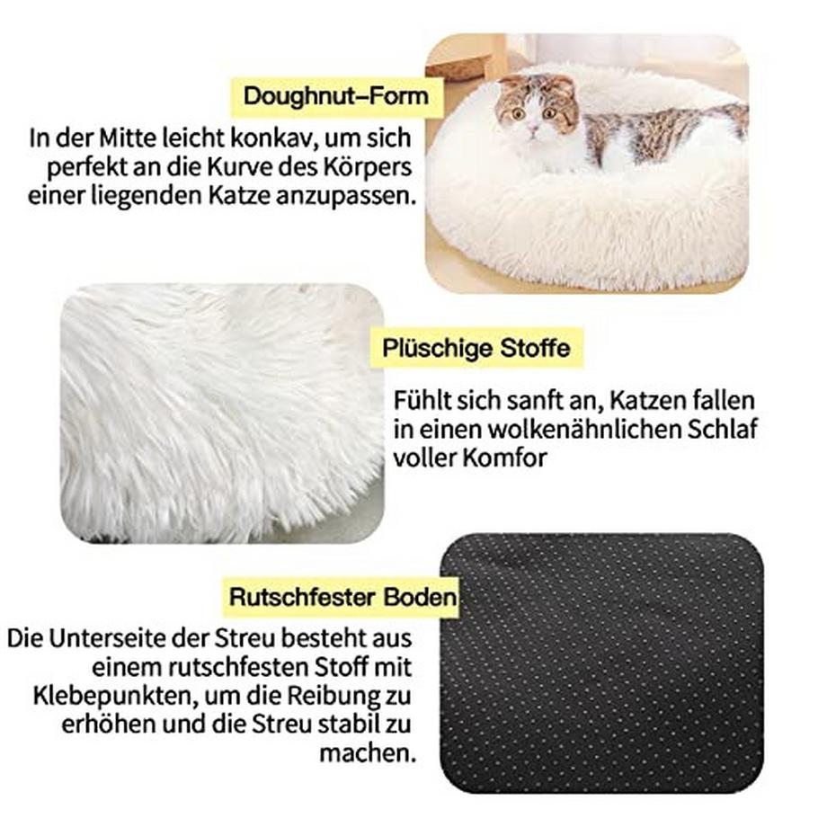 Alopini  Katzenkissen Hundebett Haustierbett flauschig für kleine, mittlere Hunde, Katzen und andere 