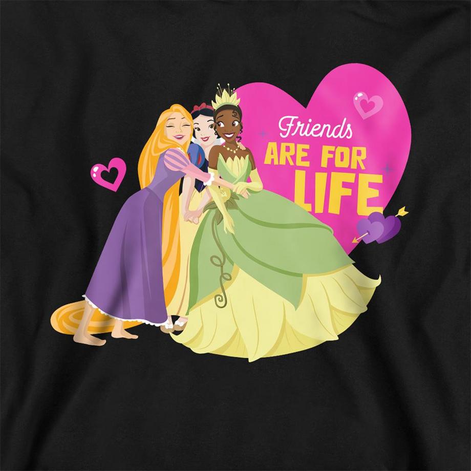 Disney PRINCESS  Friends Are For Life Kapuzenpullover, Valentinstag 
