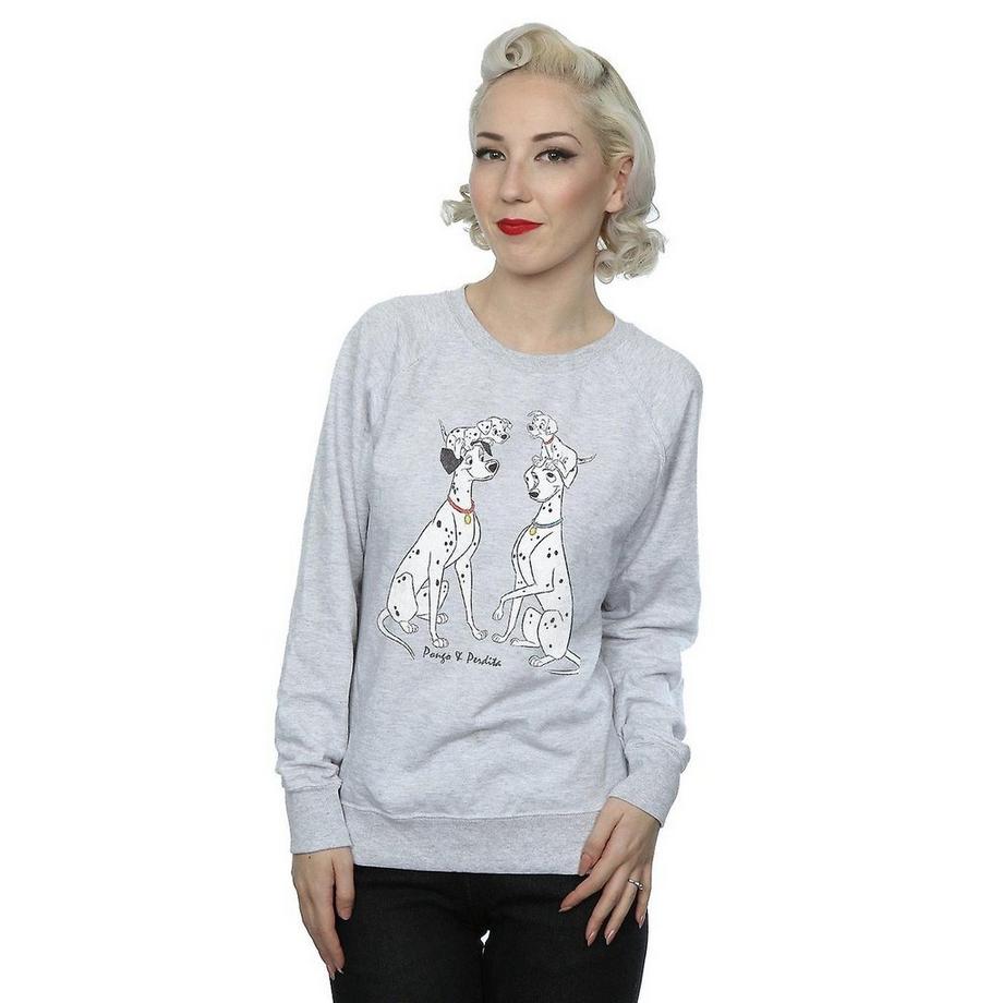 101 Dalmatians Pongo And Perdita Sweatshirt  
