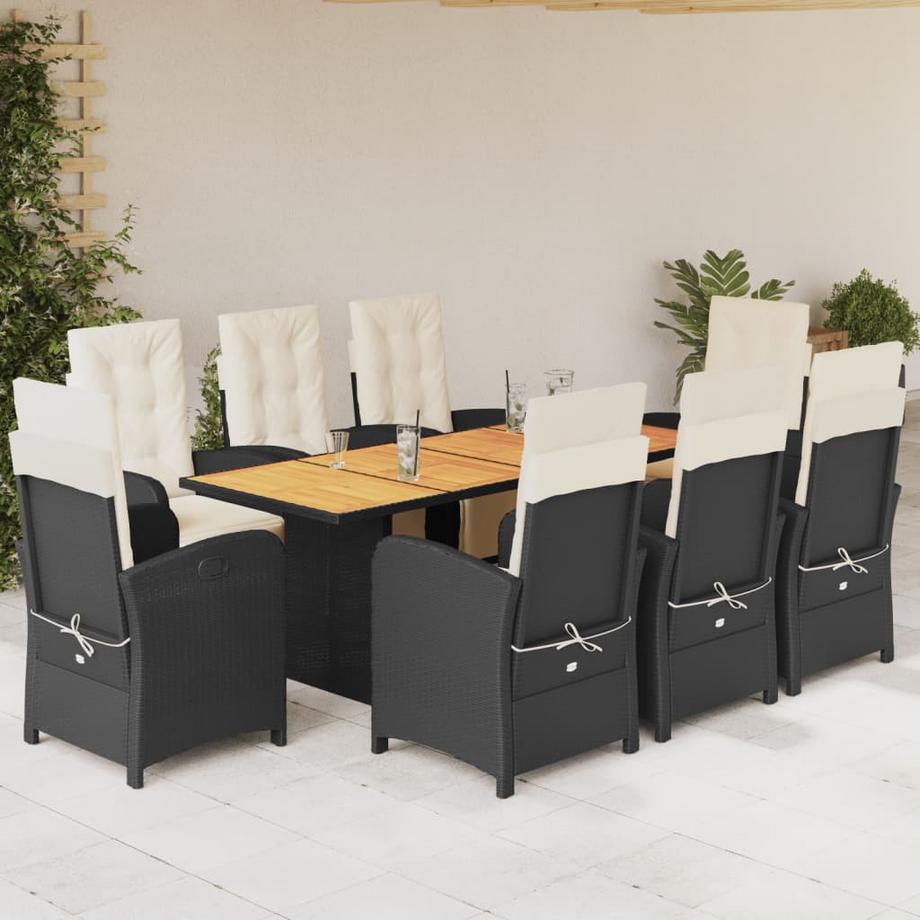VidaXL set da pranzo da giardino Polirattan  