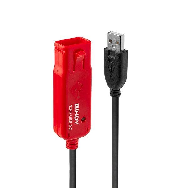 LINDY  42782 cavo USB 12 m USB 2.0 USB A Nero 