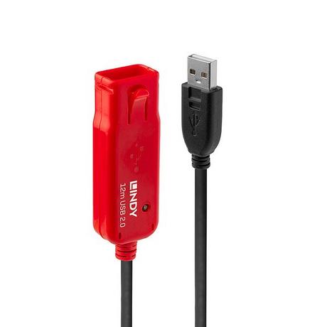 LINDY  42782 cavo USB 12 m USB 2.0 USB A Nero 