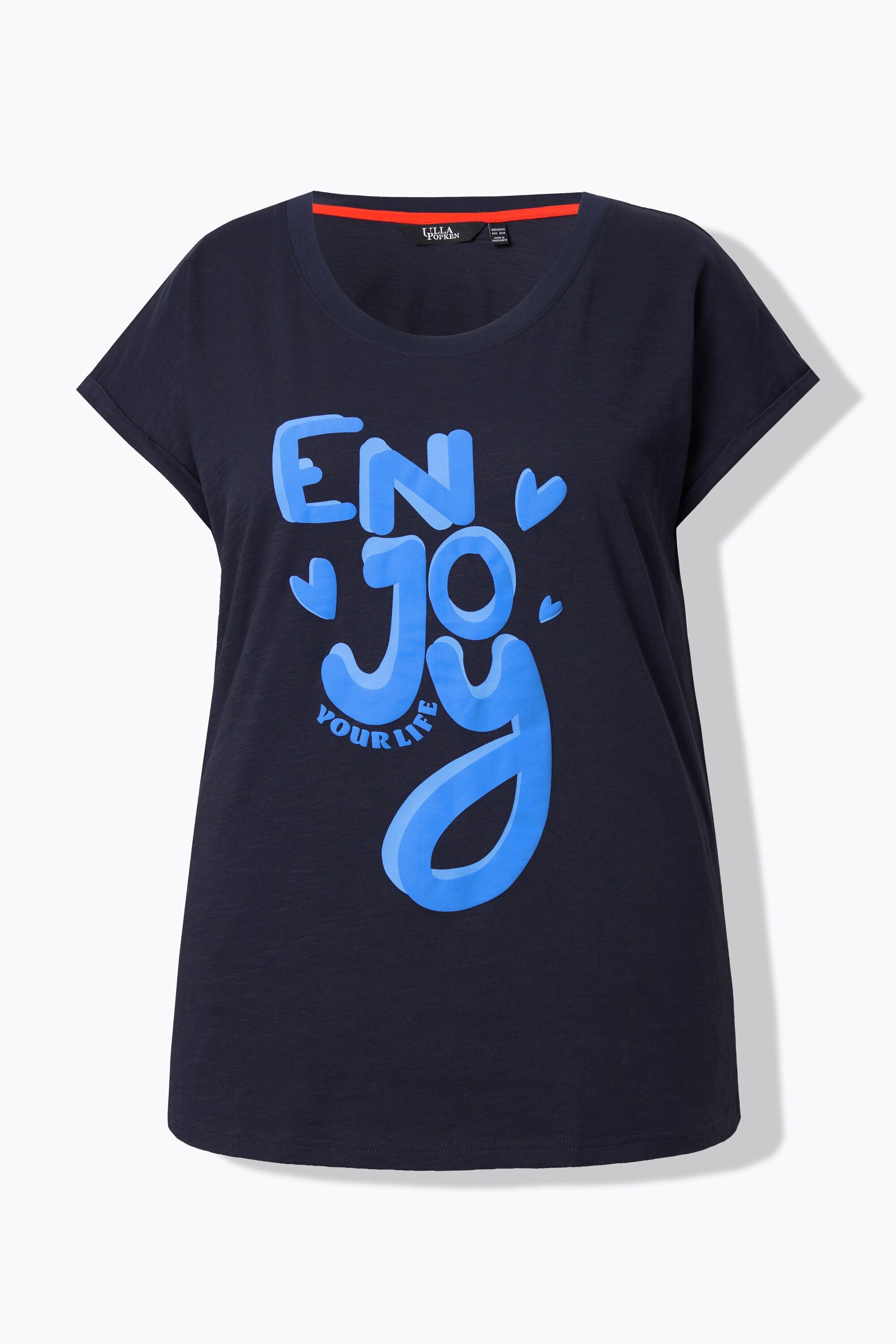 Ulla Popken Enjoy Oversize Girocollo Mezze Maniche T-Shirt  