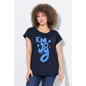 T-shirt dal taglio oversize con "Enjoy", scollo a girocollo e mezze maniche