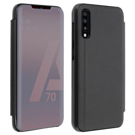 Avizar  Étui Folio Miroir Galaxy A70 Noir 