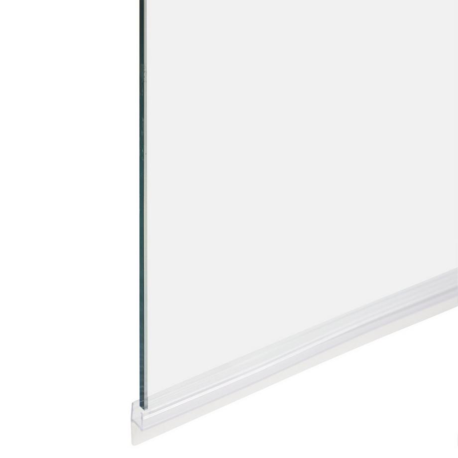 Beliani Paroi de bain douche en Verre de sécurité  LAPAN  