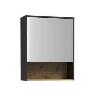 Vente-unique Badezimmer Spiegelschrank - Anthrazit - 60 cm - YANGRA  