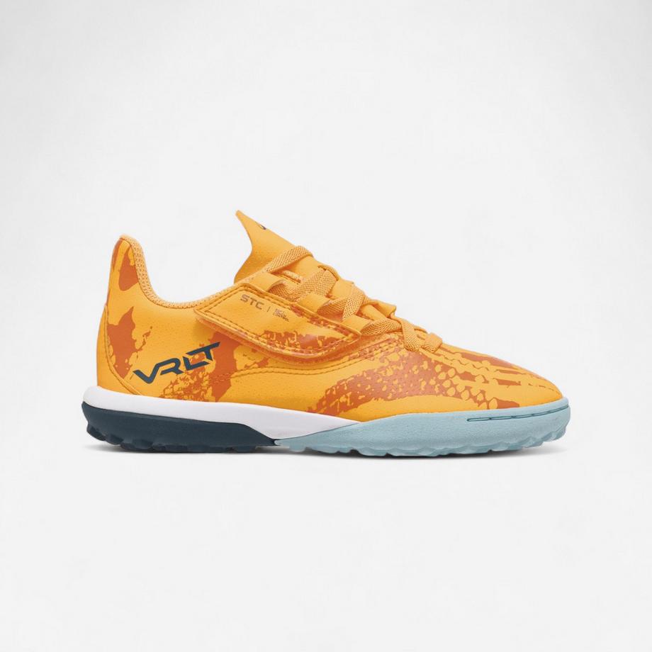 Chaussures de football à scratch enfant, Viralto I turf orange
