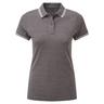 Asquith & Fox  Classic Fit Tipped Polo Charcoal Black