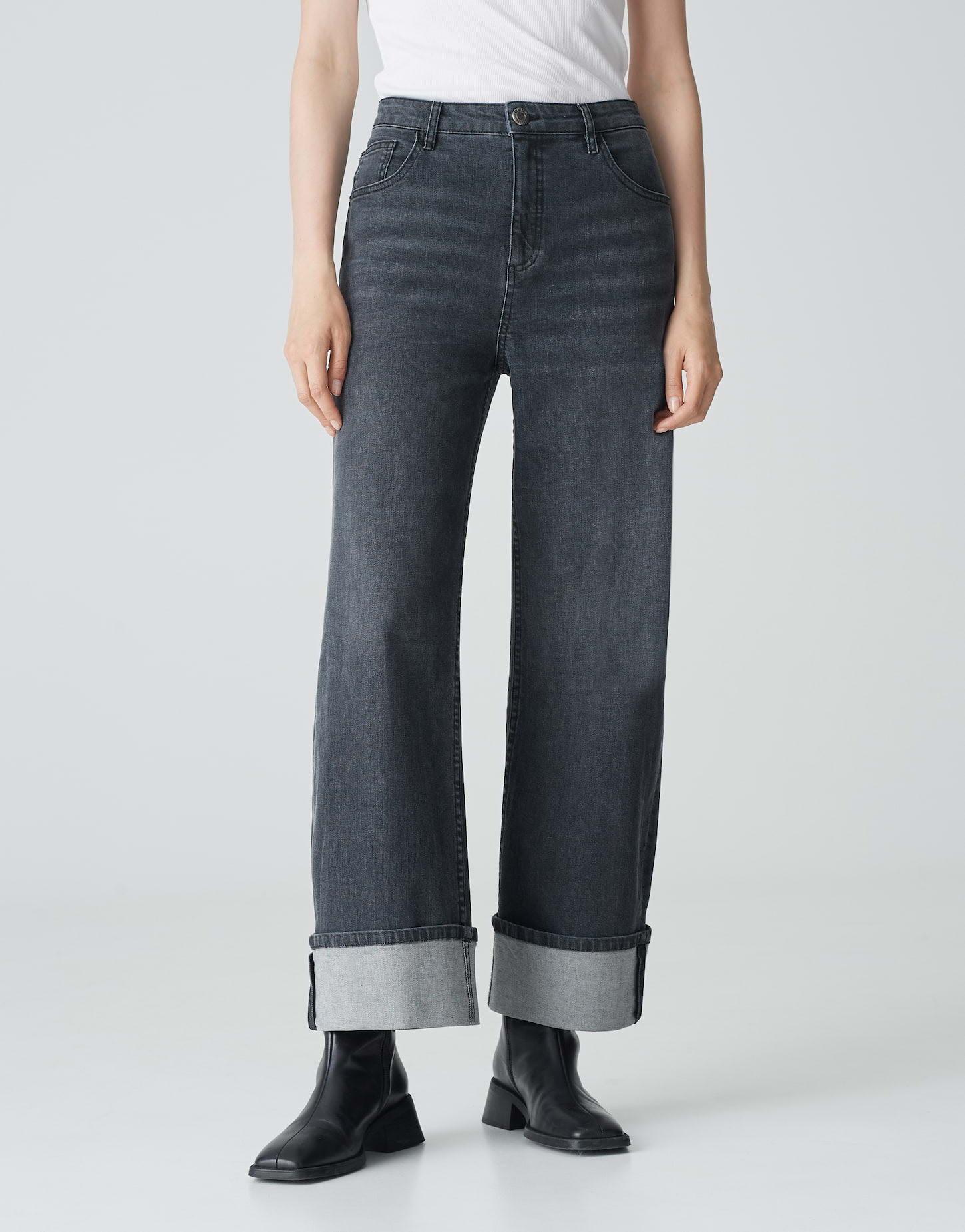 OPUS  Wide Leg Jeans Marli turn up 