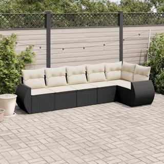 VidaXL set divano da giardino Polirattan  