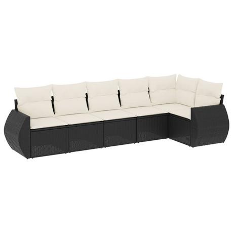 VidaXL set divano da giardino Polirattan  