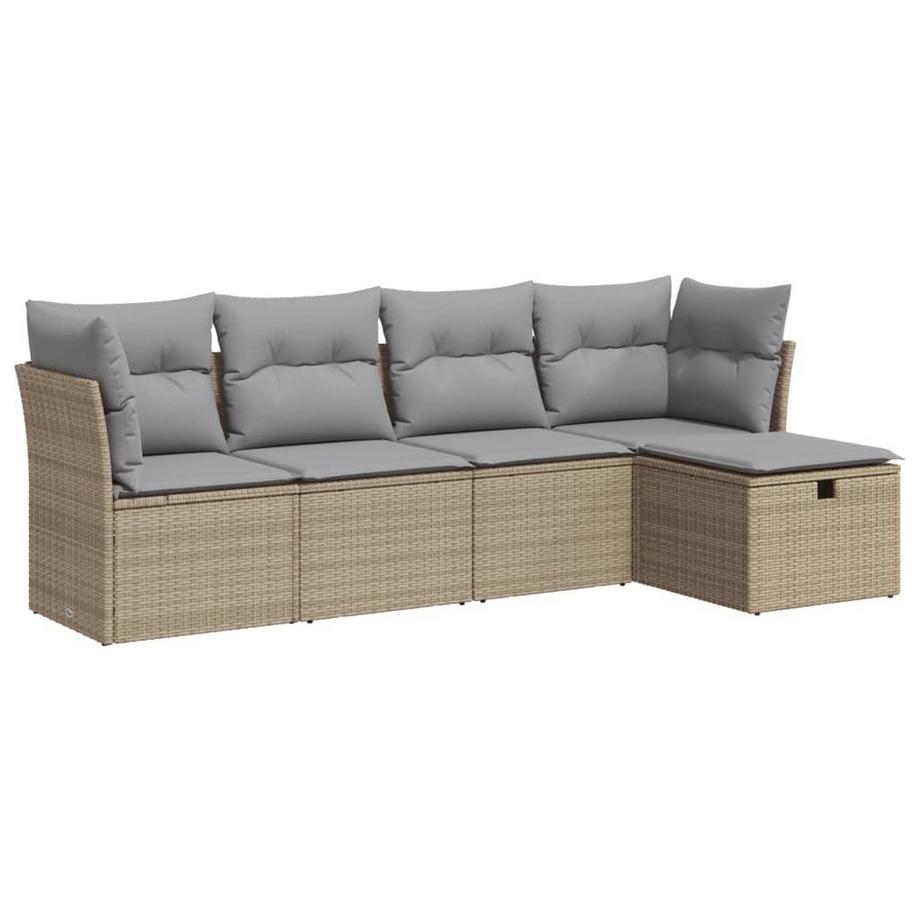 Gartensofa set poly-rattan