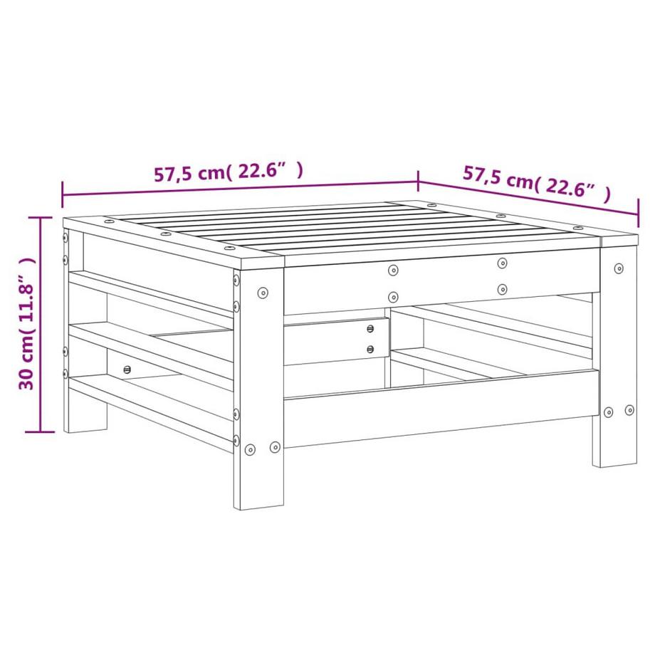 VidaXL Gartenhocker kiefernholz  