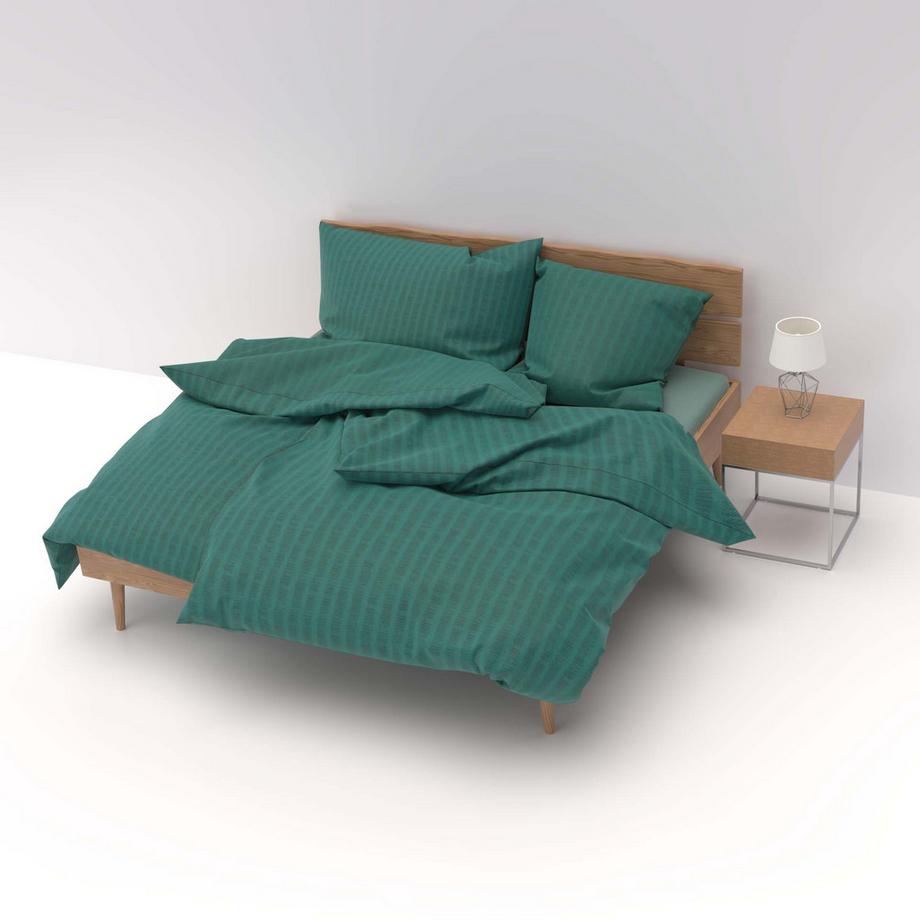 Lotus Bettwaren Lotus Satin Seersucker Uni Bettwäsche  