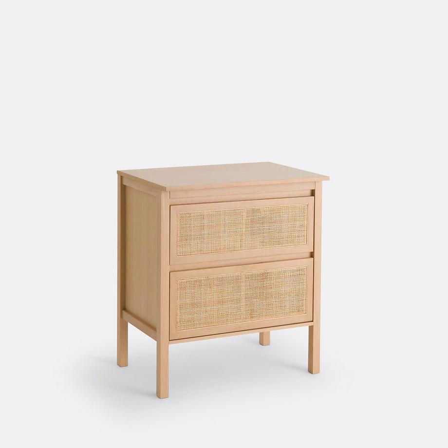 La Redoute Intérieurs Meuble sous vasque 2 tiroirs cannage L80 cm  