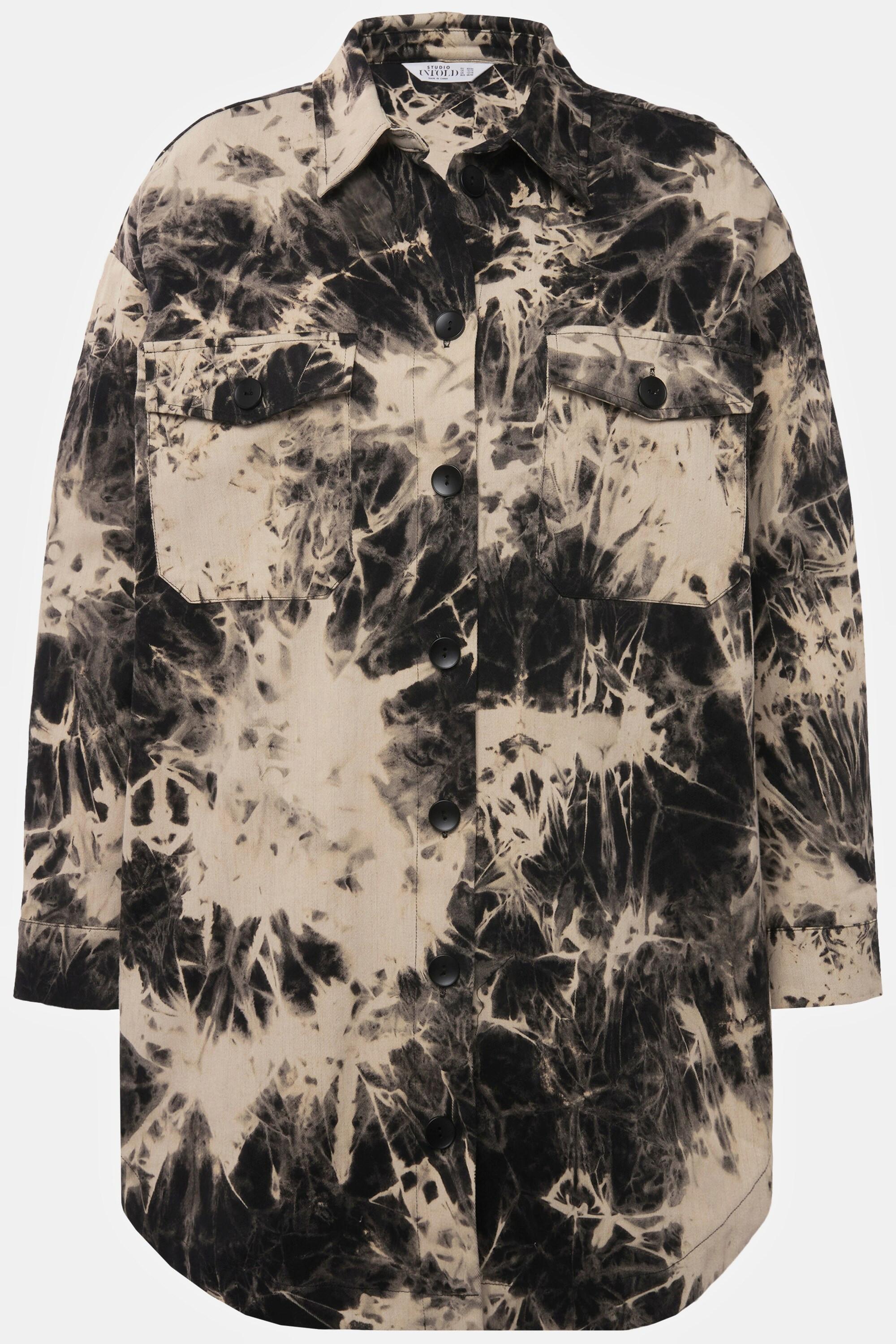 Studio Untold Veste Chemisier Oversize Batik Manches Longues Unisexe  