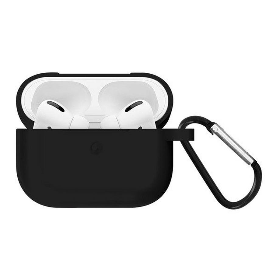 Avizar  Coque AirPods Pro et Pro 2 Silicone Noir 