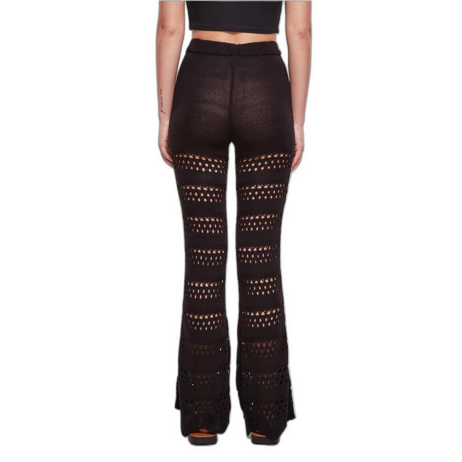 URBAN CLASSICS Ausgestellte gehäkelte Strickleggings  