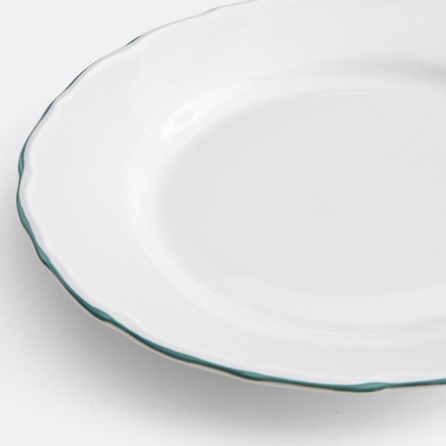 La Redoute Intérieurs Set aus 4 flachen Tellern aus Porzellan  