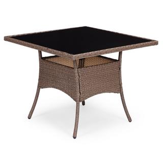 Northio Set di mobili da giardino con finitura effetto rattan – 4 sedie + tavolo MultiGarden  