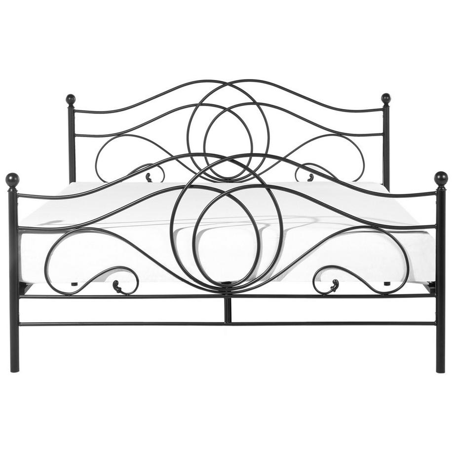 Beliani Lit à lattes en Acier Rétro LYRA  