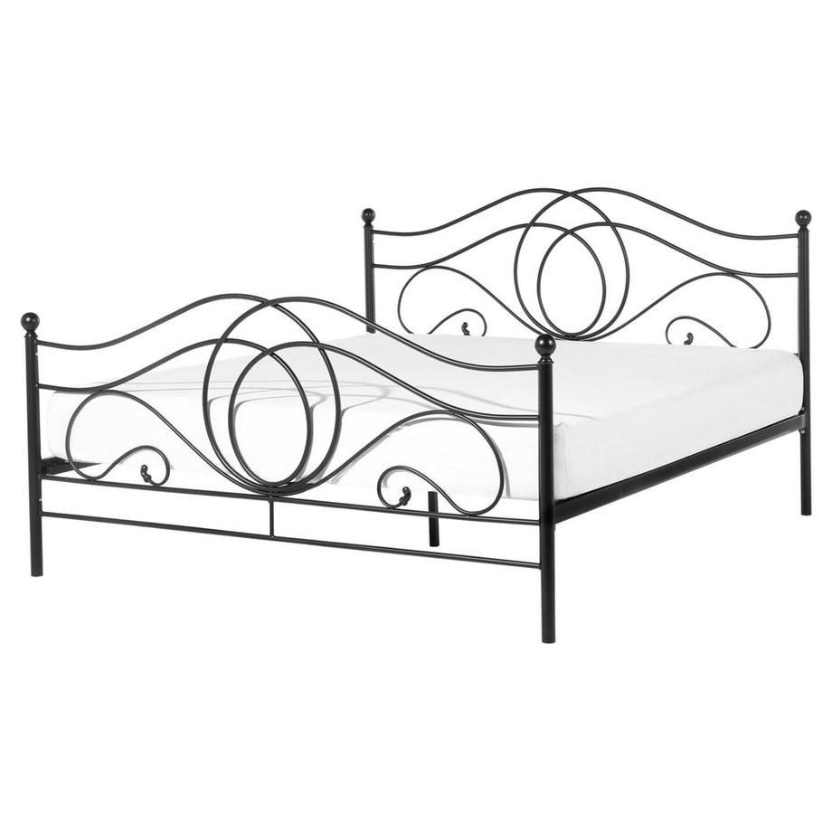 Beliani Lit à lattes en Acier Rétro LYRA  