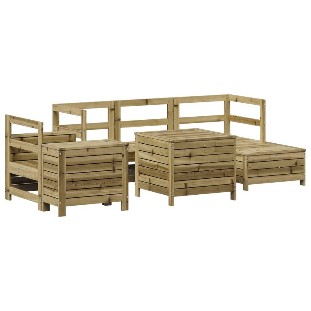 VidaXL set divano da giardino Legno di pino impregnato  