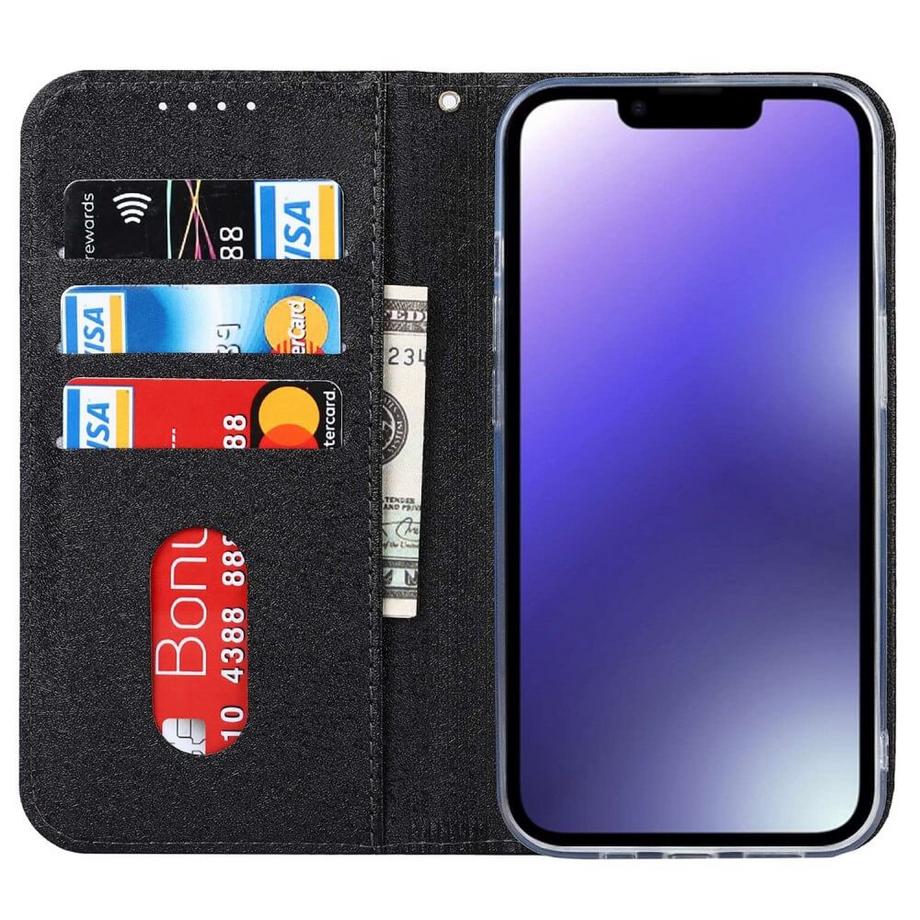 Cover-Discount  iPhone 14 - Silk Texture Flip Case 