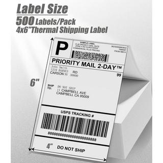 Phomemo Étiquettes thermiques en accordéon pour imprimante d’étiquettes d’expédition  