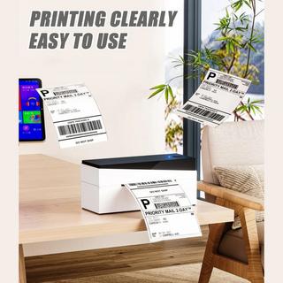 Phomemo Étiquettes thermiques en accordéon pour imprimante d’étiquettes d’expédition  