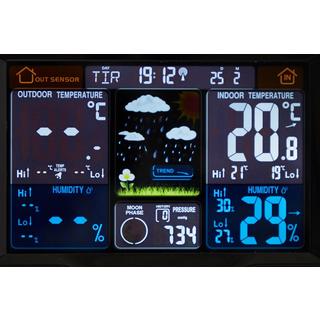 SCHOU  Stazione meteorologica wireless con adattatore 