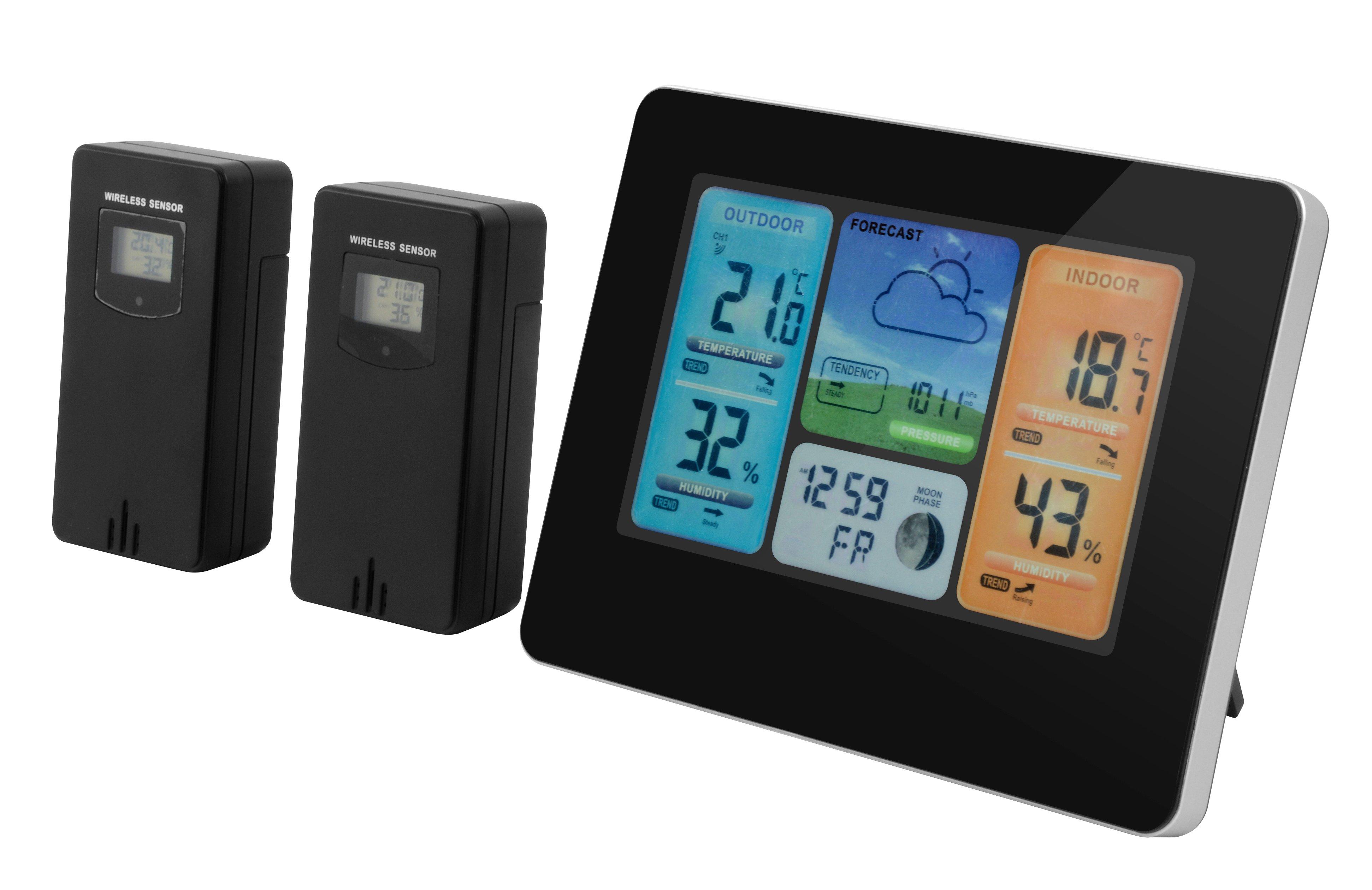 SCHOU  Stazione meteorologica wireless con adattatore 