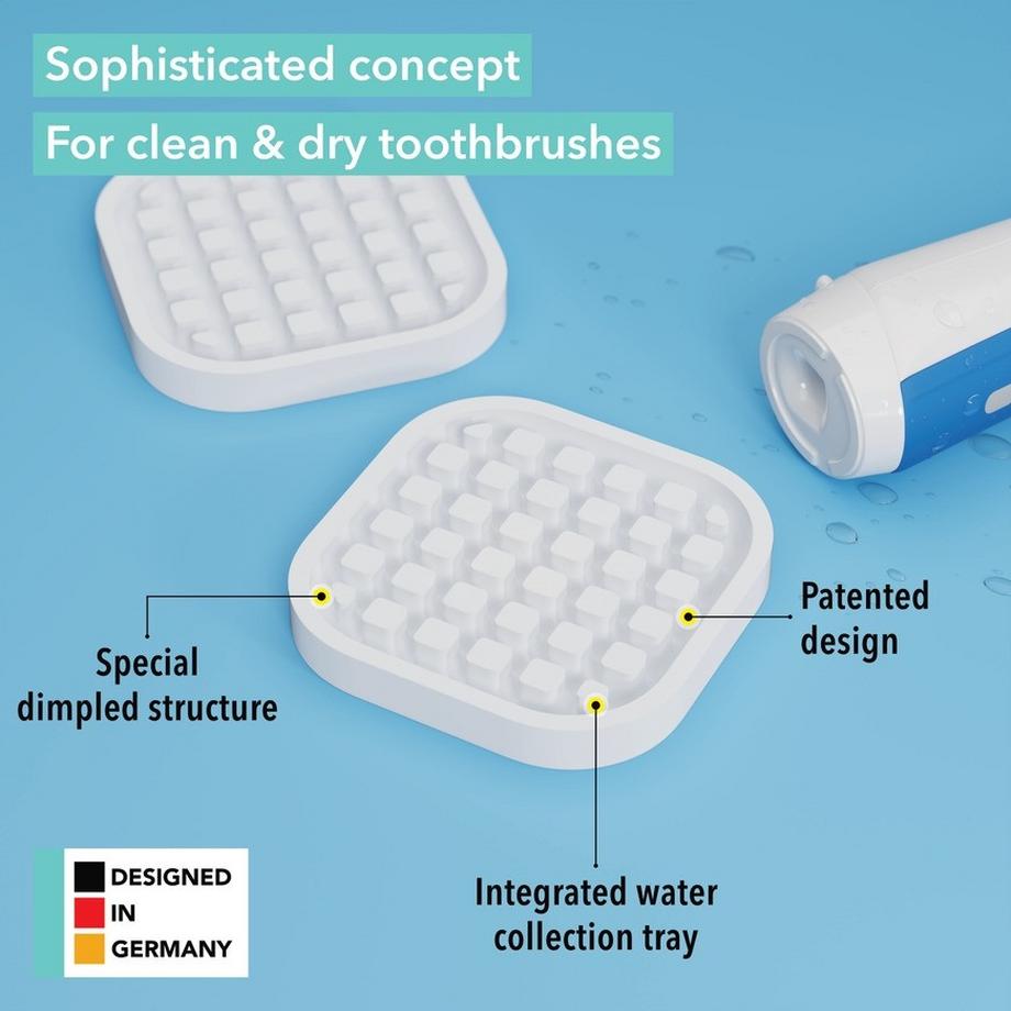 Qikfresh  Dessous de brosse à dents Set de 2 