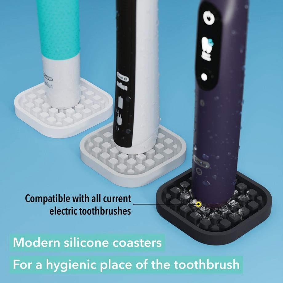 Qikfresh  Dessous de brosse à dents Set de 2 