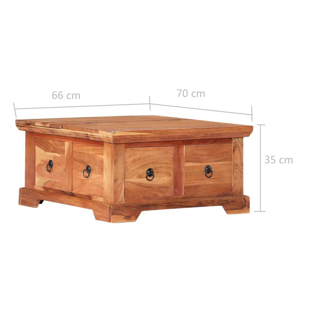 VidaXL Table basse bois d'acacia  