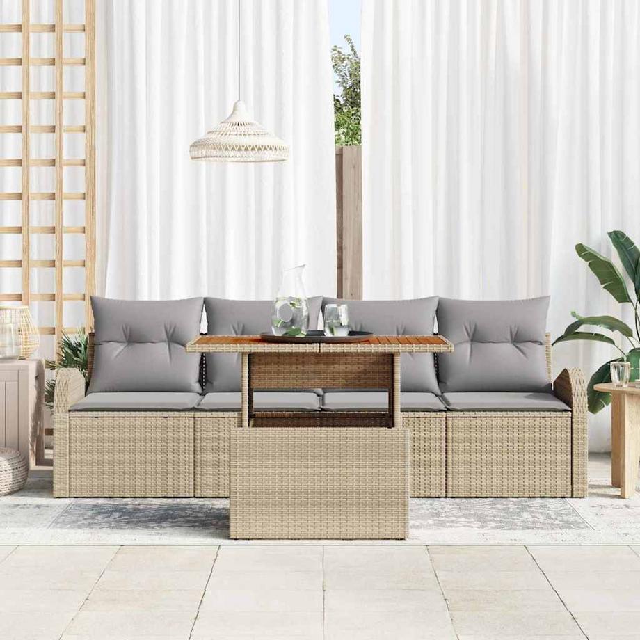 VidaXL Divano da giardino Polyrattan  