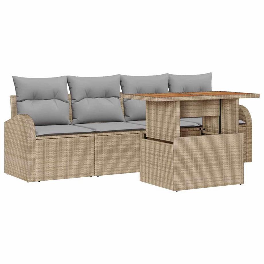 Canapé de jardin poly rattan