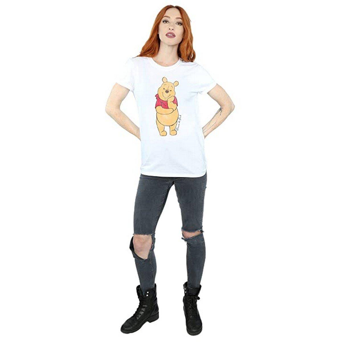 Winnie the Pooh T-Shirt Stampata Vestibilità Morbida  