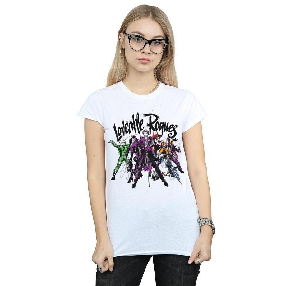 DC COMICS Loveable Rogues Bedrucktes T-Shirt  
