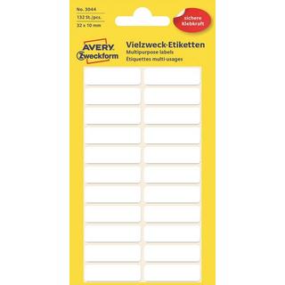 Avery-Zweckform AVERY ZWECKFORM Etiketten 32×10mm 3044Z weiss 120 Stück  